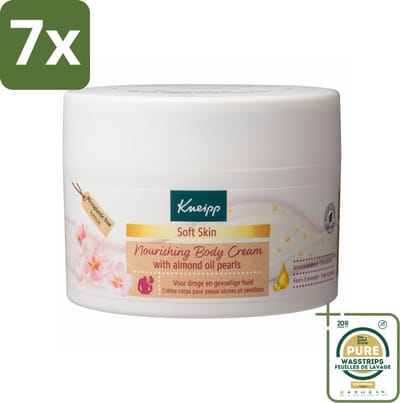 7 x Kneipp - Body crème - Soft Skin - Amandelbloesem - 200 ml - Grootverpakking - Huidverzorging - Bodycrème - Amandelolie - Shea Butter - Zachte Huid