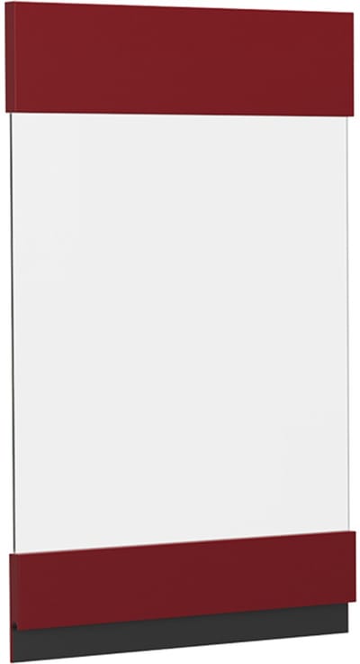 Vicco R-Line Keukenfront – 39.6 x 59 cm meubelfront voor de glazen hangkast Rood