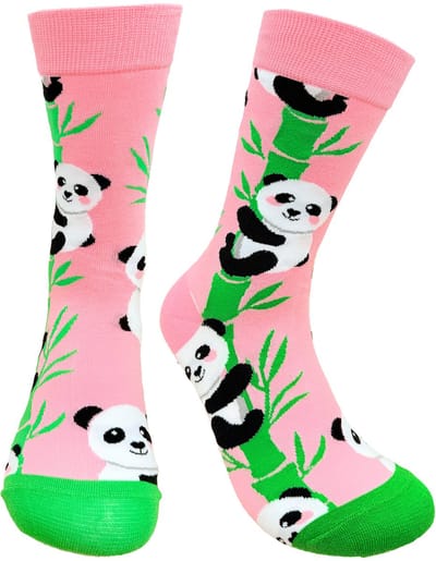Tutti Footi - Sokken met Panda's & Bamboe - Maat 36-41 - Roze/China/Dieren