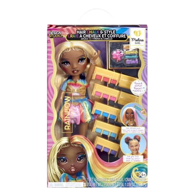 Little Tikes Rainbow High Fashion Doll with Hair Chalk - Meline Gold