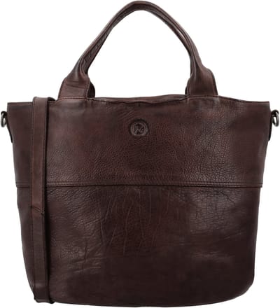 Hide & Stitches Paint Rock Schoudertas - Leer - Handtas - Crossbodytas - Leren Dames Tas - Donkerbruin