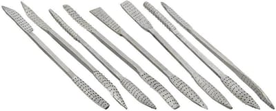 Benson 8-delige houtrasp set - massief staal - ideaal voor hout en speksteen - 185 mm