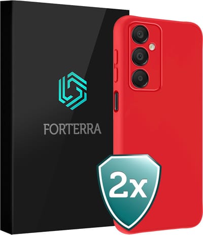 Hoesje 2 Stuks - Geschikt voor Samsung Galaxy A16 - Sterk & Shockproof - Back Cover - Case Siliconen - Telefoon Hoes - Rood