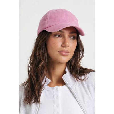 boohoo Dames Roze Gewassen Baseballcap
