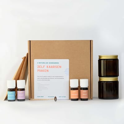 Zelf kaarsen maken set | 100% natuurlijke geurkaarsen maken met etherische olie | kaarsen maken voor volwassenen | koolzaadwas | 2x120 ML | kaneel + sinaasappel en eucalyptus + lavendel