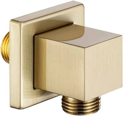Muurbeugel voor Handdouche van Massief Messing, G1/2 inch Aansluiting, Waterafvoer voor Badkamer Douche Slang Assemblage, Duurzaam en Stijlvol Ontwerp