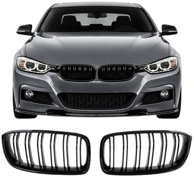 Grill Nieren Glans Zwart Geschikt voor BMW 3 Serie F30 F31 - 2012-2019