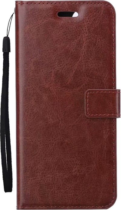 Hoes - Met Pasjeshouder - Geschikt voor OnePlus Nord CE 3 Lite - Luxe Bookcase Portemonee - Flip Case - Kunstleer Book Case - Flipcase - Book Cover - Walletcase - PortemonneeHoes - Bruin