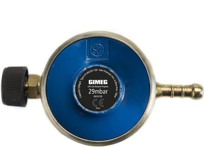 Gimeg Gasdrukregelaar Campingaz Met Slangpilaar 29Mbar - Drukregelaars los - Blauw