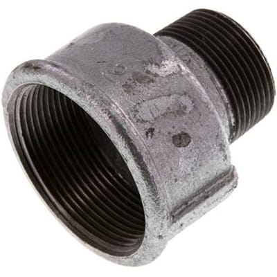 R 1 1/4'' x Rp 2'' M/F Verzinkt Gietijzeren Verloopring 25 Bar