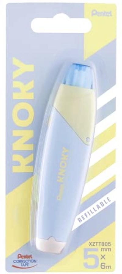 Ergonomische Correctietape met Drukmechanisme - 6m x 5mm - Pasteltinten