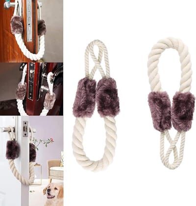 2x Deurstopper Touw - Vingerbescherming, Dichtslaande Deur en Speelgoed voor Huisdieren