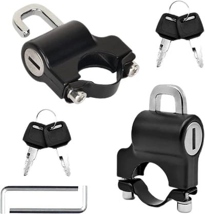 Helm slot - Motorfiets accessoires - Diefstalpreventie - Universele pasvorm - 2 stuks - Zwart