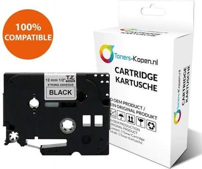 Brother TZ-231 Labeltape Wit/Zwart - Huismerk Compatible - Geschikt voor Brother 1000 1000BTS 1000F 1005 1005BTS 1005F 1005FB 1010 1080 1090 1200 1200P 1230PC 1250 1250J 1250LB 1250S 1250VP 1250VPS 1260VP 1280 1280CB 1280DT 1280VP 1290 1290DT