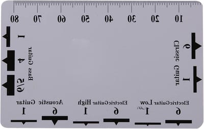 String Spacing Ruler en String Action Gauge voor Gitaar en Bas - 2 Stuks, Precisie Meetinstrumenten voor Instrumenten Accessoires
