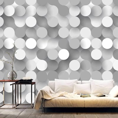 400cm X 280cm - Fotobehang - Zilver Net