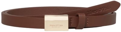 Marc O'Polo Leren Riem Loris Belt W75 Fine Brown Bruine