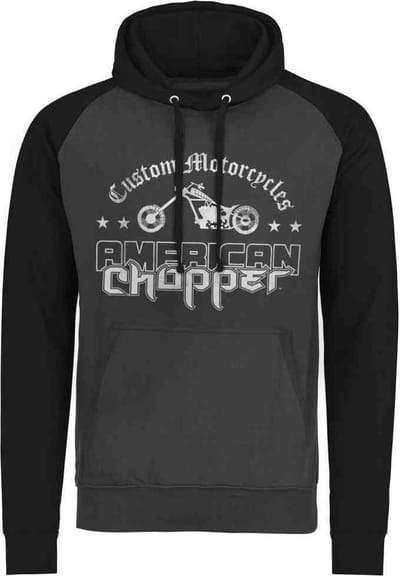 American Chopper Hoodie/trui -S- Washed Logo Grijs/Zwart