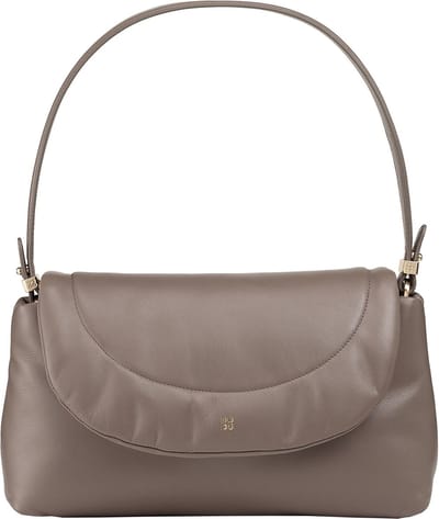 DuDu Melville Schoudertas Leder 31 cm - Dames - taupe