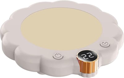 Bekerwarmer - Mokwarmer Onderzetter - Dranken Warm Houden - Intelligente Temperatuurregeling - 3 Modi - Wit