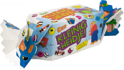 Snoeptoffee - Een kleinigheidje - Gevuld met Drop - In cadeauverpakking met gekleurd lint