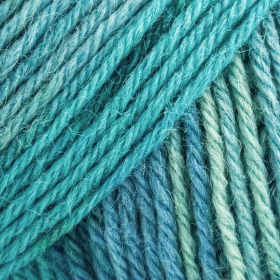 Brei-Haakgaren Luca-s – WoolenWalk Merino - 211 - Aqua Haze - Blauw gemeleerd - bol van 50 gram