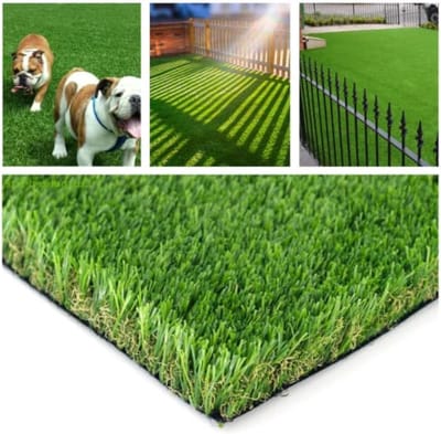 Kunstgras Tapijt - Nepgras Gazonmat - Tuin Decoratie - Dikke Realistische Stijl - 3FT x 10FT - Groen