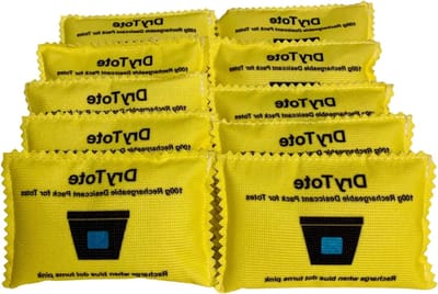 Droogmiddel Pack - Vochtabsorberend Zakje - Spullen Droog Houden - Oplaadbaar met Kleurindicator - 10 Stuks 100g - Blauw