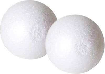 Piepschuim hobby vormen DIY ballen - 4x - styropor bollen - 8 cm