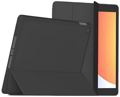 MYWAY, Hoesje geschikt voor iPad 10.9 inch - SlimSkin Series Folio met Apple Pencil Houder, Zwart