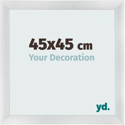 Your Decoration - Fotolijst 45x45 cm - MDF - Zilver Mat - Pisa