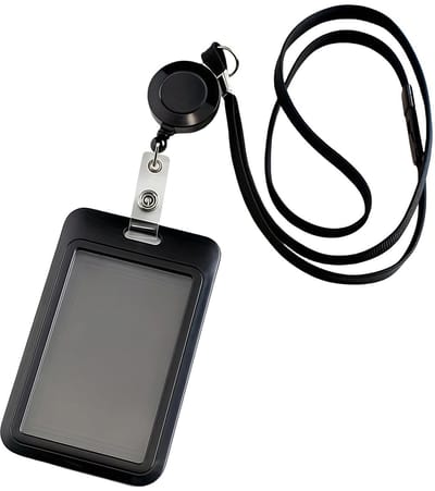 Dailygoods - ID-Kaarthouder met Koord - Uittrekbare Kaarthoes voor Identiteitskaarten en Rijbewijzen