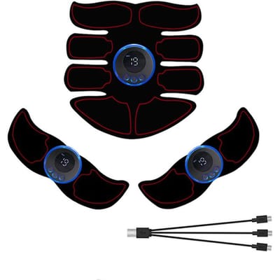 USB Oplaadbare EMS Spierstimulator Buiktrainer voor Been Arm Buik Tonen Gewichtsverlies Fitness Workout Unisex