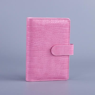 A5/A6 PU Macaron Krokodillenpatroon Losbladig Alleen Omslag Map Dagboek Reizigers Leer Notitieboek A6