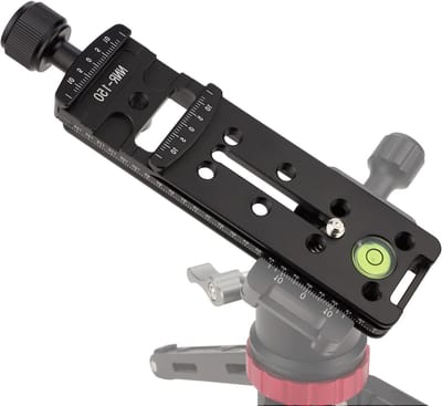 Nodal Slide 150mm Camera Rail met Quick Release Plate voor Arca Swiss Tripod - Geschikt voor DSLR, Monopod en Panoramafotografie