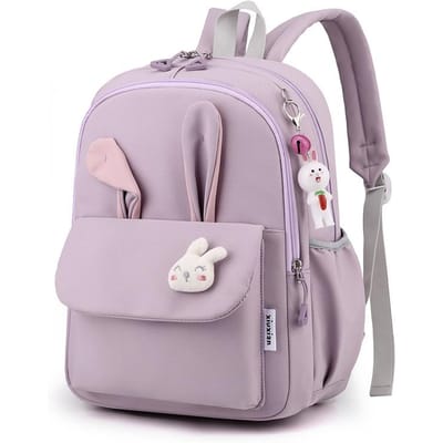 Grote Capaciteit Schattige Konijn Hanger Schooltas Vrouwen Nylon Rugzak Ins Junior Student Schooltas Vrouwelijke Meisje Rugzak Laptop Boek