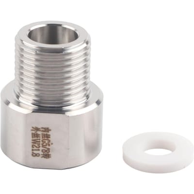 CO2 Regulator Adapter Cilinder Aansluiting Converter voor Aquarium (W21.8 tot G5/8) gray