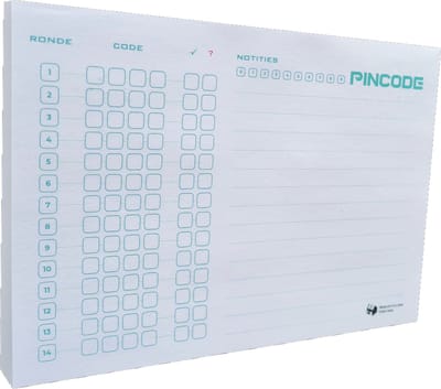Pincode Scoreblok - Dobbelspel - Twee stuks