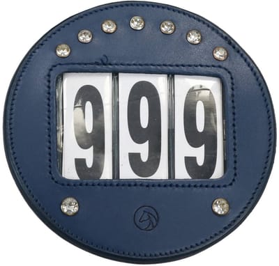 Horsegear Nummerhouder Horsegear Hgrond Strass Donkerblauw-zilver