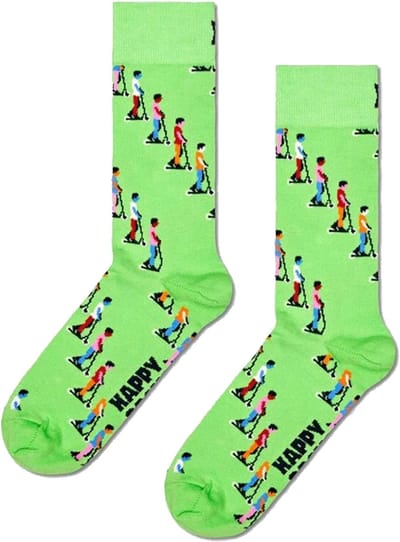 Happy Socks E-Scooter Sock - unisex sokken - groen - Unisex - Maat: 41 - 46