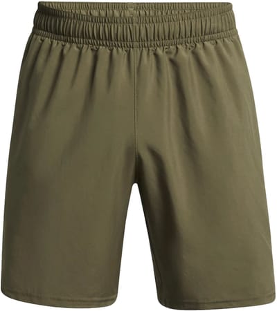 Under armour woven wordmark short in de kleur groen.
