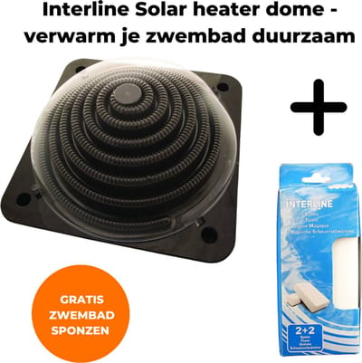 Interline Solar heater bol 5L - Pool Heater - Zwembadverwarming - Solarbol - Solar Zwembad Verwarming - Zwembad Verwarmen - Solar Verwaming Zwembad - Inclusief gratis Zwembad Sponzen