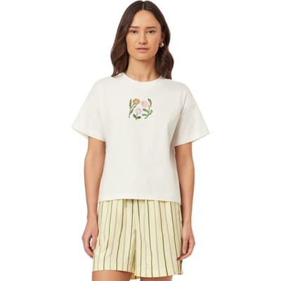 Scotch & Soda Boxy Crop Tee Sugar Swizzle Taglia: XL | Maglie Sportivi Outlet | Donna