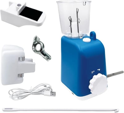 Vlechtmachine Knutselen - Knoopmaker Sieraden - Armbanden Maken - Automatische Rotatie - 19 x 14 x 19 cm - Blauw