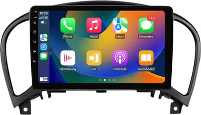 Autoradio met bluetooth - Carplay - Geschikt voor Apple en Android - Stereo - Navigatie - Navigatiesysteem auto - Voor Nissan Juke YF15 (2010-2014)