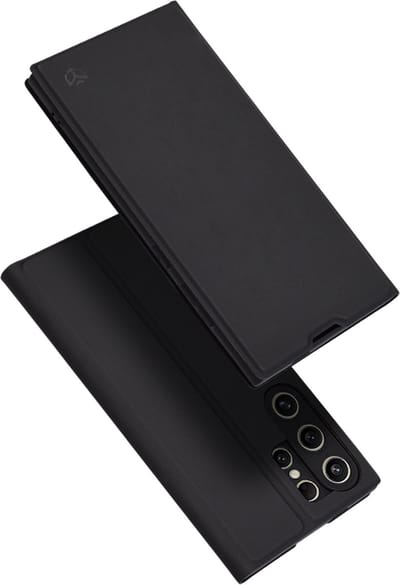 Hoesje geschikt voor Samsung Galaxy S24 Ultra - Techsuit Magskin Book Wallet Case - Zwart