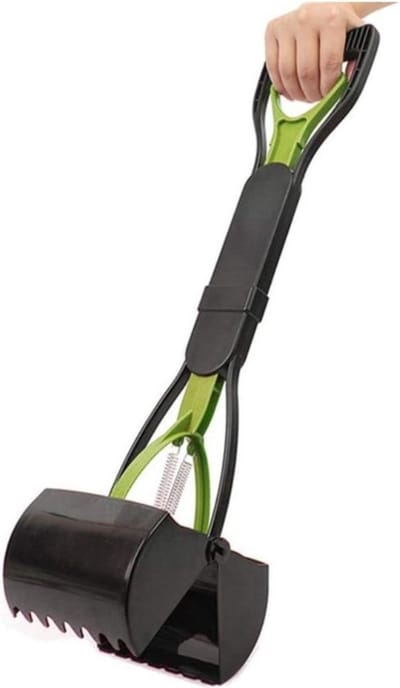 Hondenpoepschep – Poepgrijper Zonder Bukken – Compacte Hondenpoep Schep 60 cm – Poepschepper Voor Honden – Poepschep Hond – Hondenpoepgrijper - Zwart