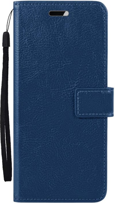 Hoesje Met Pasjeshouder - Geschikt voor Samsung Galaxy A25 - Luxe Bookcase Portemonee - Flip Case - Kunstleer Book Case - Flipcase - Book Cover - Walletcase - Portemonneehoes - Donkerblauw