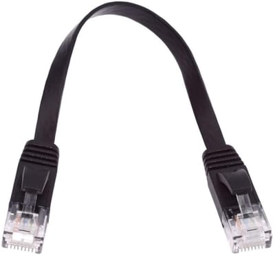 Dailygoody - Cat6 Ethernet Kabel - Ultra Slim - 0.5M - 10Gbps snelheid - Hoge kwaliteit internetverbinding - Flexibel en dun - Geschikt voor netwerken