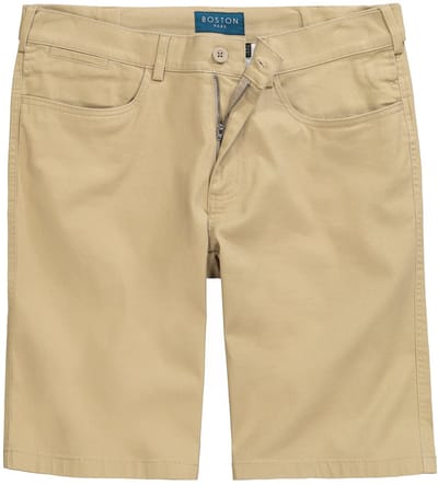 Boston Park - Heren - Bermuda van twill traveller-band regular fit - Zand - Maat 64